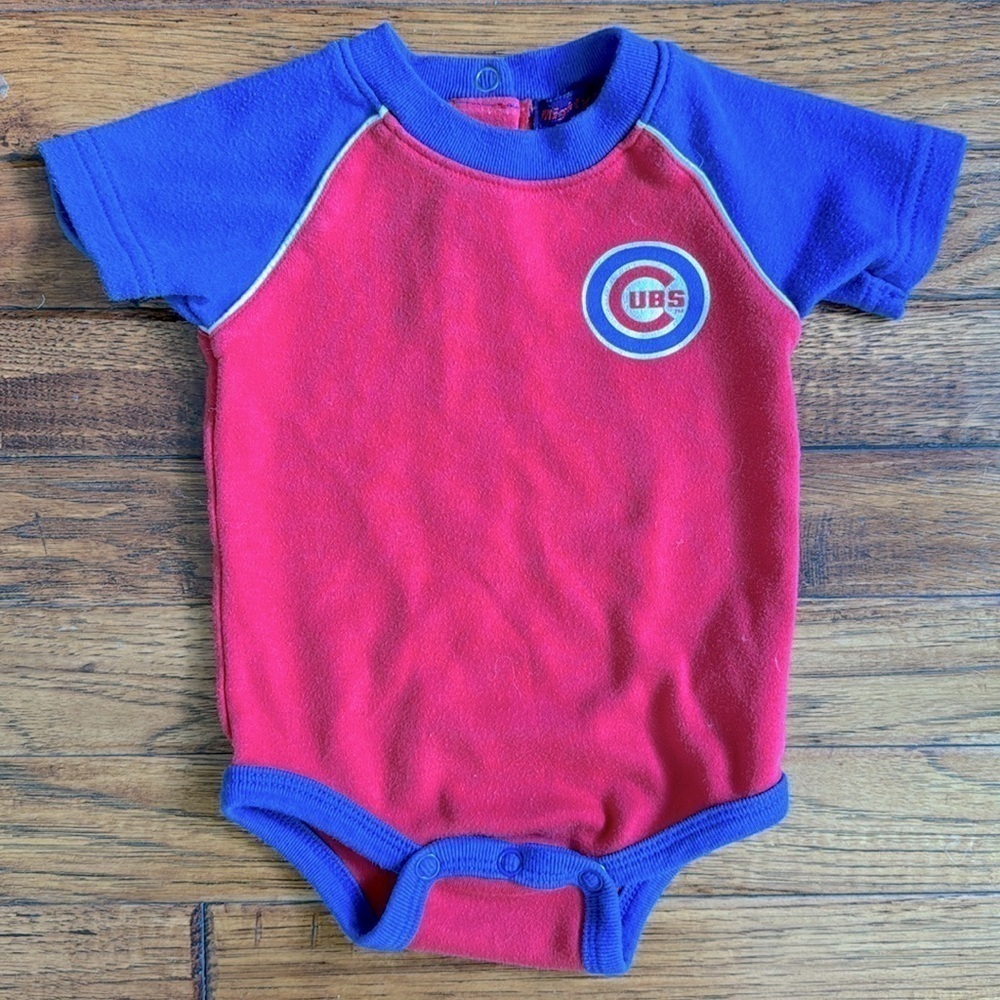 Mighty Mac Chicago Cubs newborn onesie, 3-6m